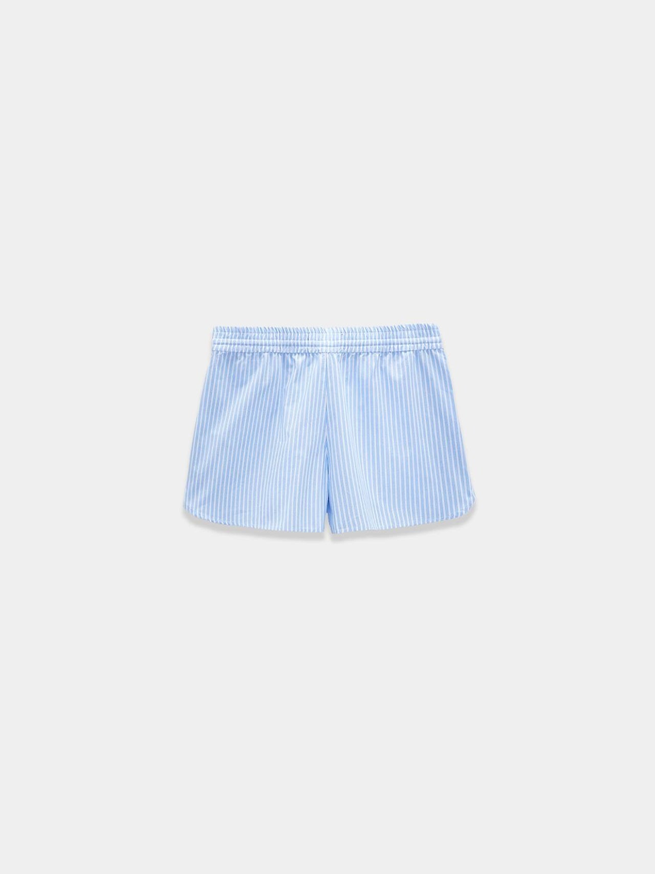 Cerulean Breeze Tie-Detail Shorts